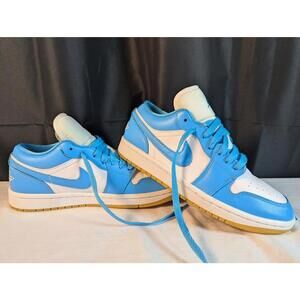 Jordan 1 Low Dark Powder Blue Gum DC0774-104 Women's Size 7 Used Good - NO BOX
